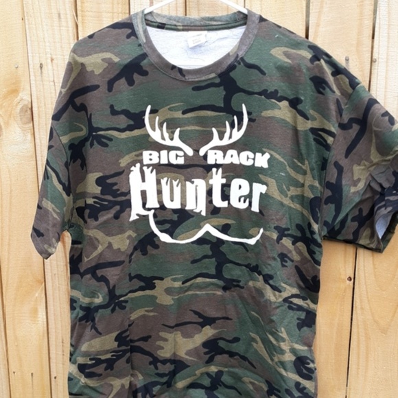 Camo decaled hunter shirt | Shirts | Camo Big Rack Hunter Camo Tshirt ...